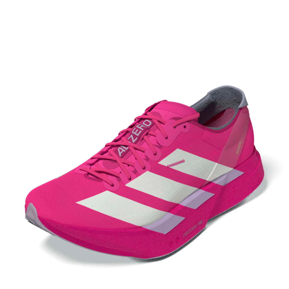 Adizero Adios Pro 4 Men's :Shock Pink | Zero Metalic - Image 2