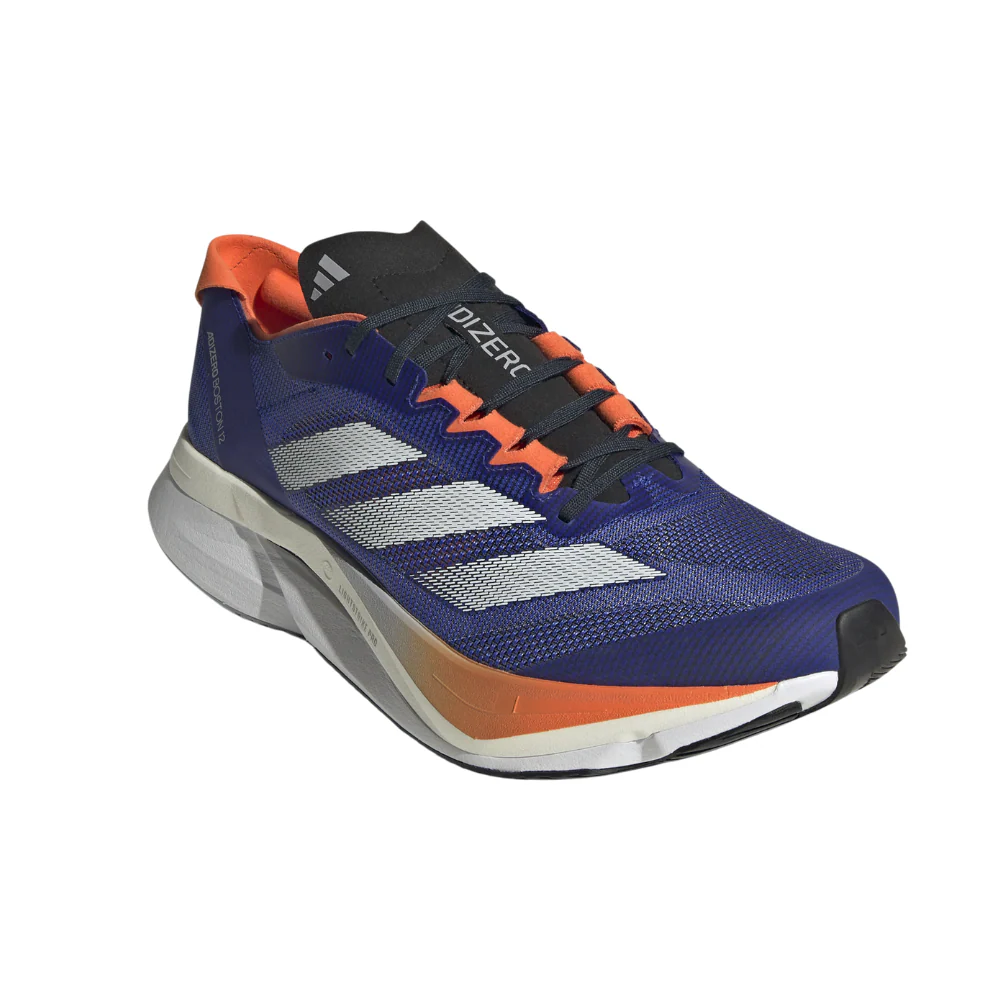 Adizero Boston 12 Men's :Lucid Blue | Impact Orange - Image 2