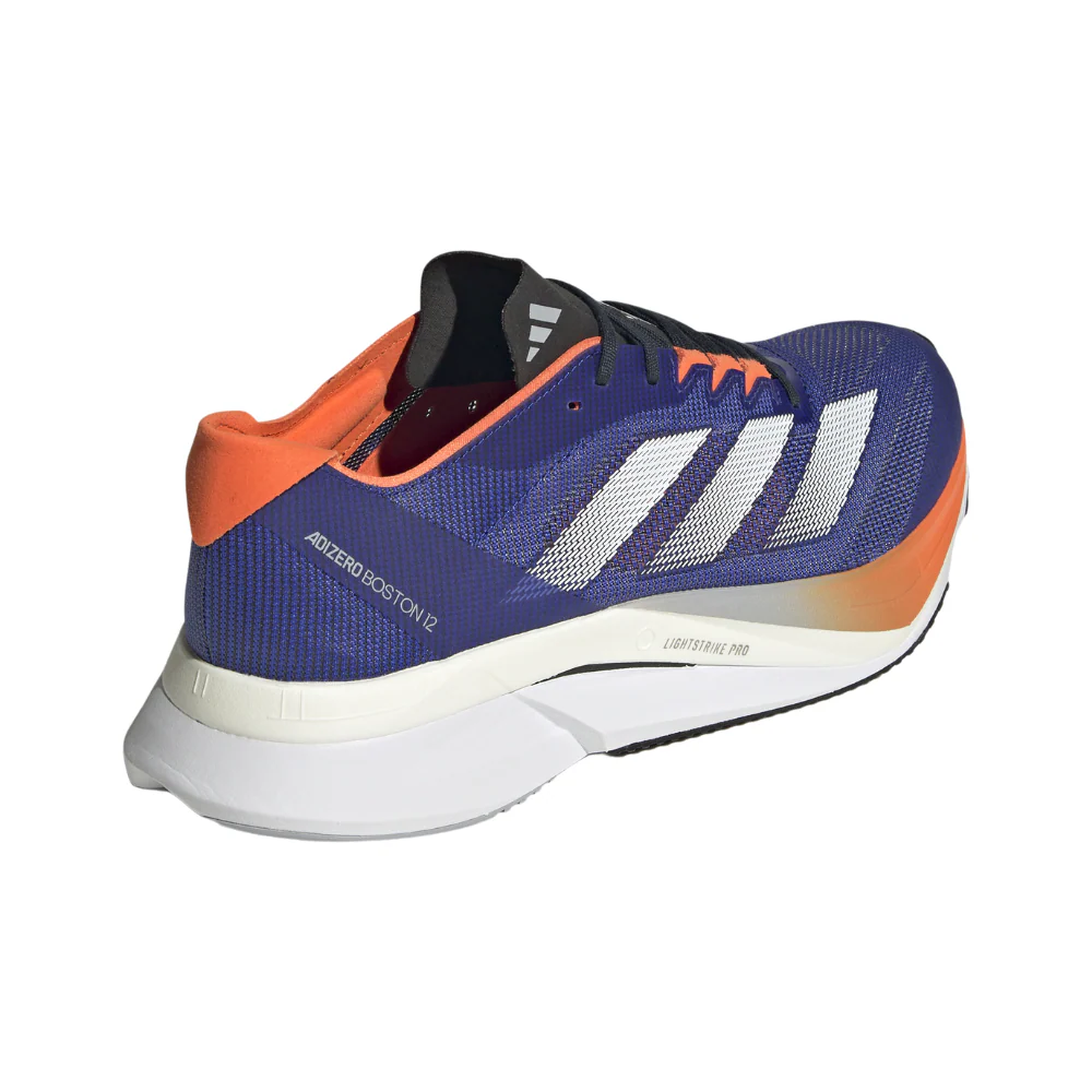Adizero Boston 12 Men's :Lucid Blue | Impact Orange - Image 3