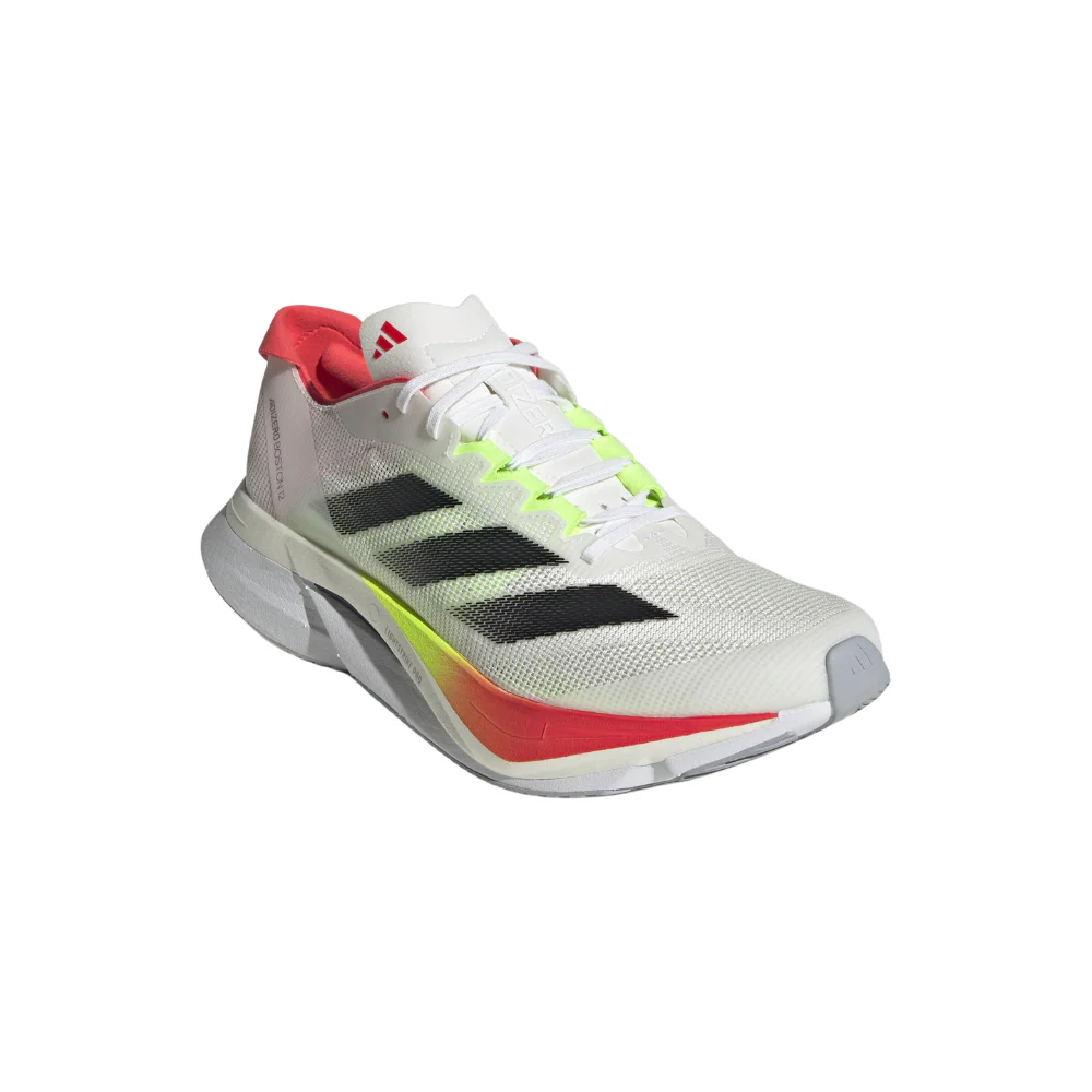 Adizero Boston 12 Women's :Cloud White | Lucid Red - Image 2