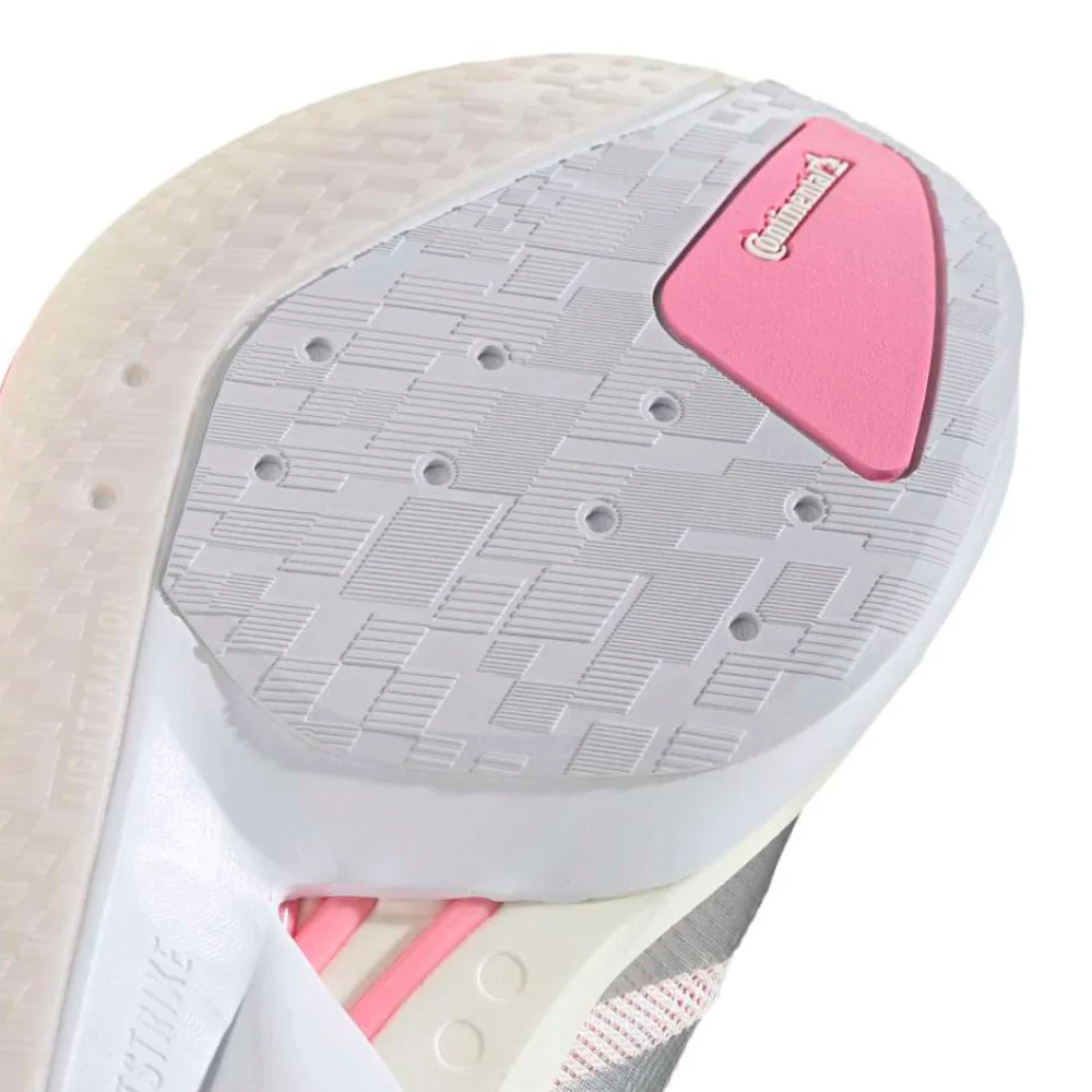 Adizero Boston 13 Men's :Core White | Bliss Pink - Image 5