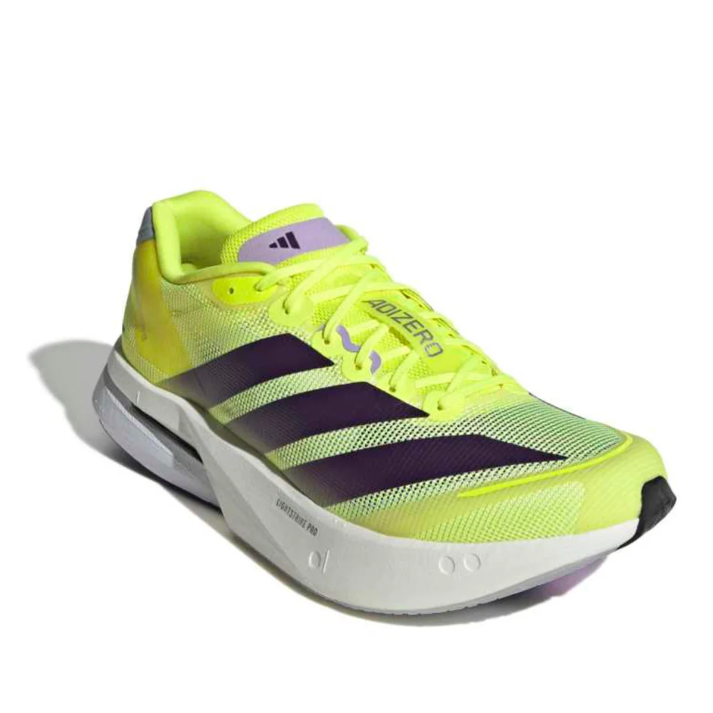 Adizero Boston 13 Men's :Solar Yellow | Aurora Plum - Image 2