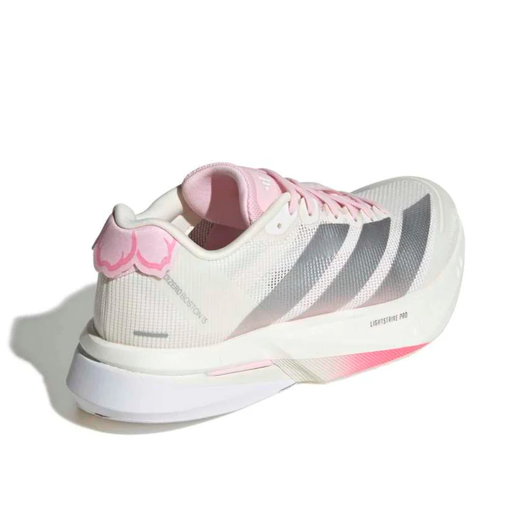 Adizero Boston 13 Women's :Core White | Clear Pink - Image 5
