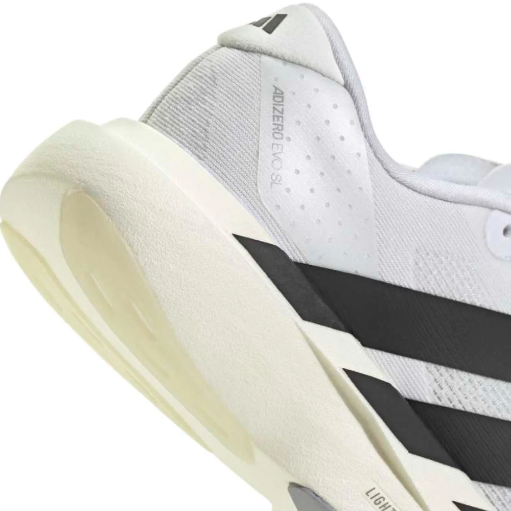 Adizero Evo SL Junior :Cloud White | Core Black - Image 4