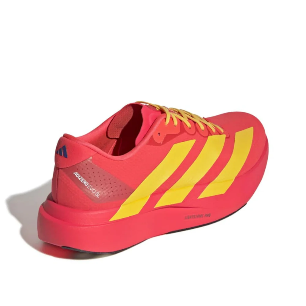 Adizero Evo SL Woven Men's :Lucid Red | Bold Gold - Image 3