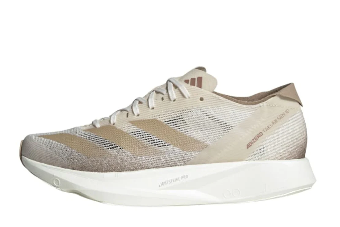Adizero Takumi Sen 10 Women's :Chalk White | Warm Sandstone