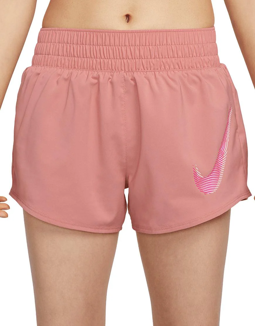 Women's DriFIT One Swoosh Running Shorts :Fierce Pink