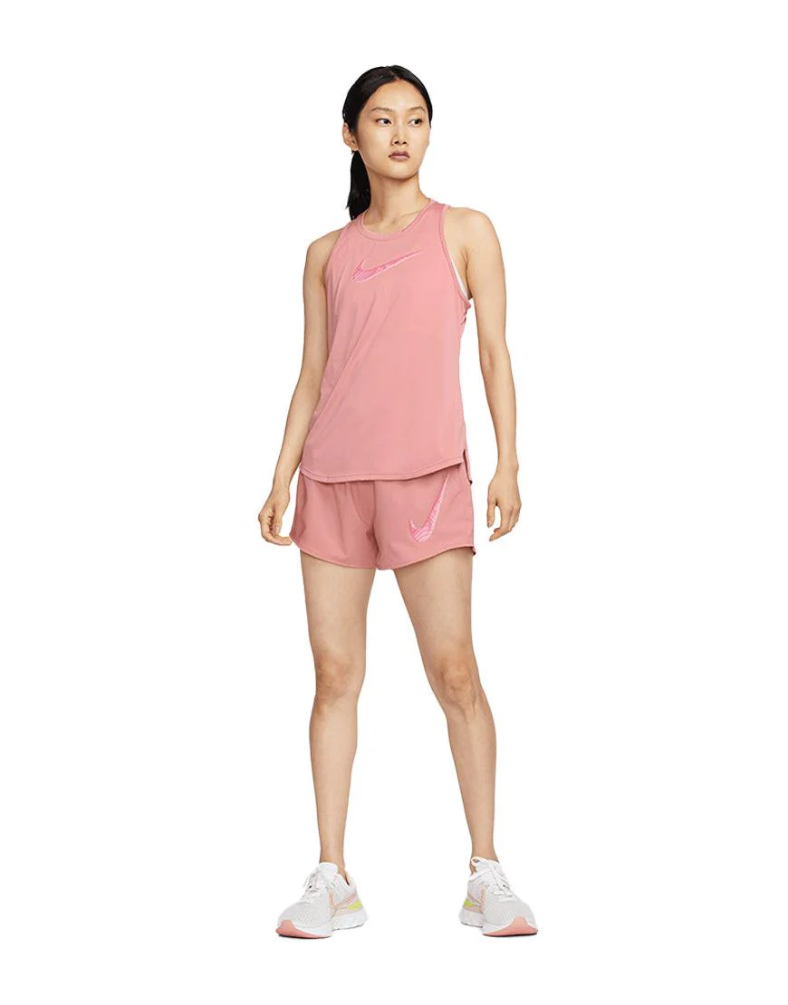 Women's DriFIT One Swoosh Running Shorts :Fierce Pink - Image 2