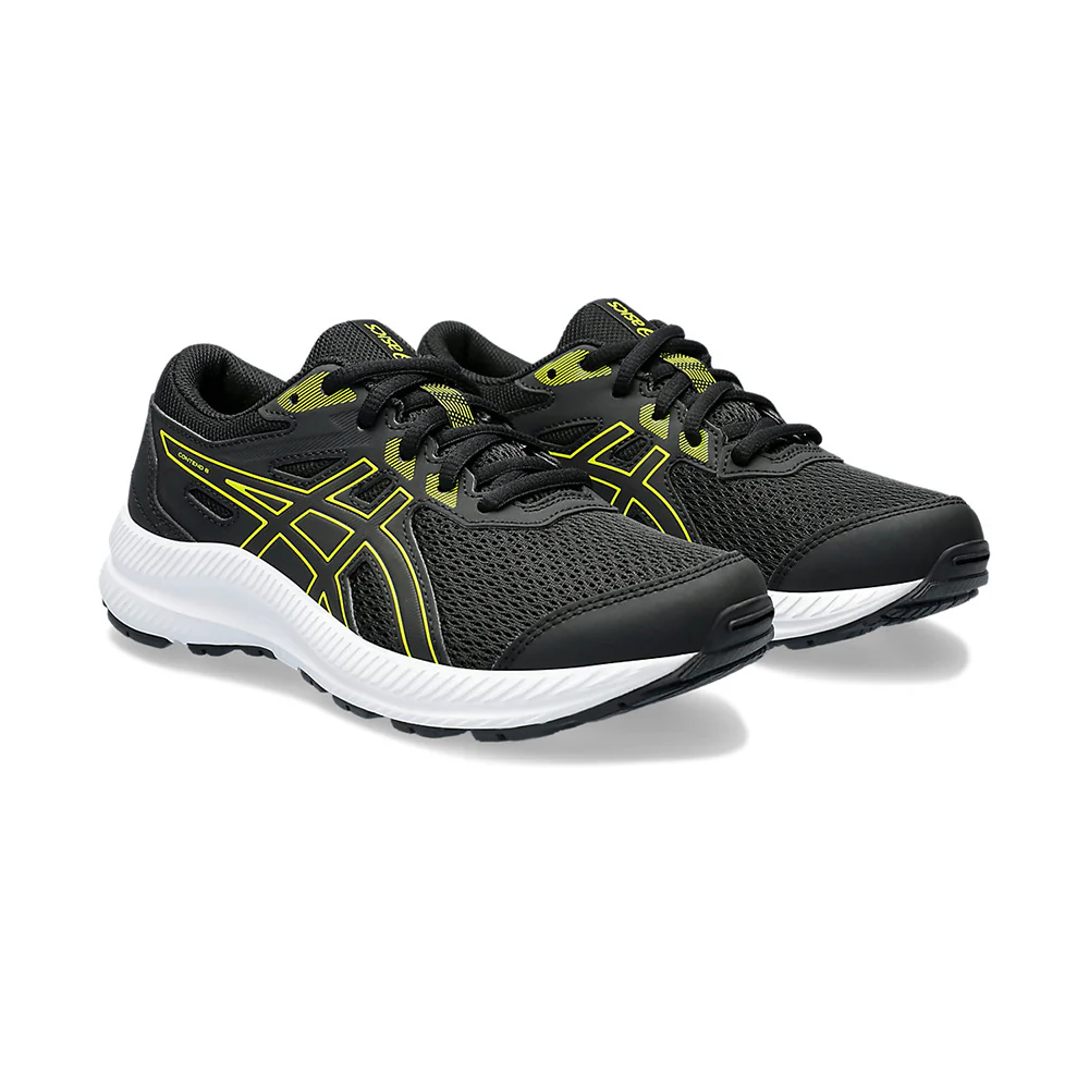 Contend 8 GS Older Kids :Black I Bright Yellow - Image 2