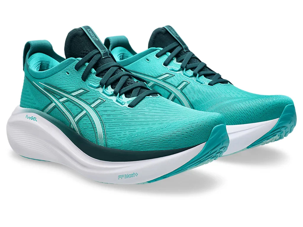 Gel-Nimbus 27 Men's :Wave Teal | Saxon Green - Image 2