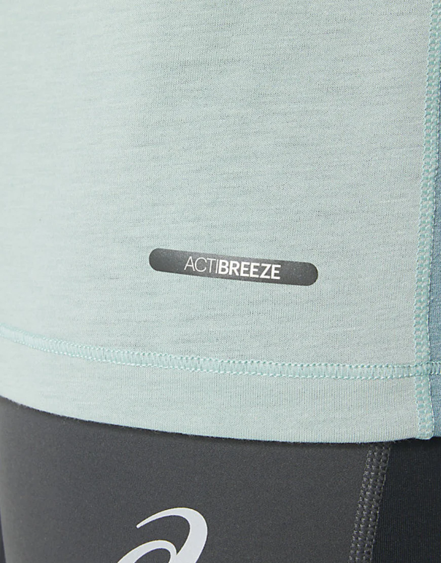 Men's Metarun Mock Neck Long Sleeve Top :Ocean Haze - Image 6