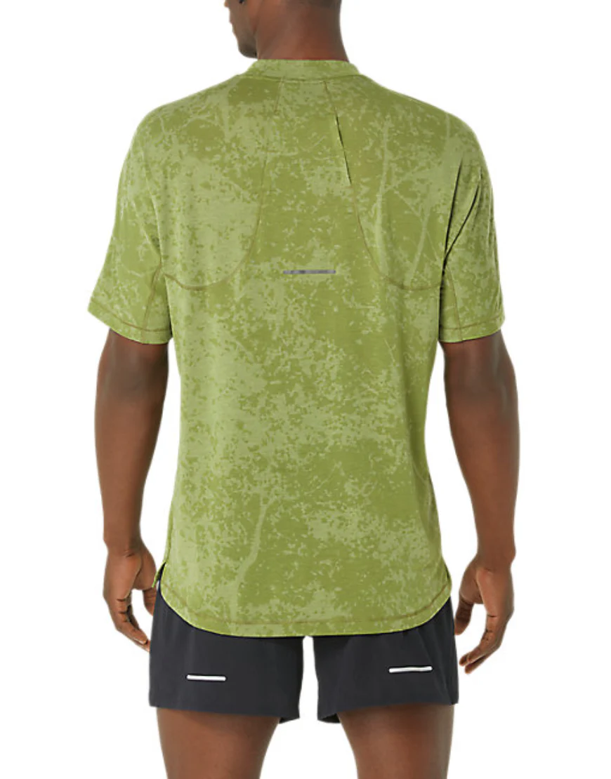 Men's Metarun Pattern 1/2 Zip Short Sleeve Top: Cactus - Image 2
