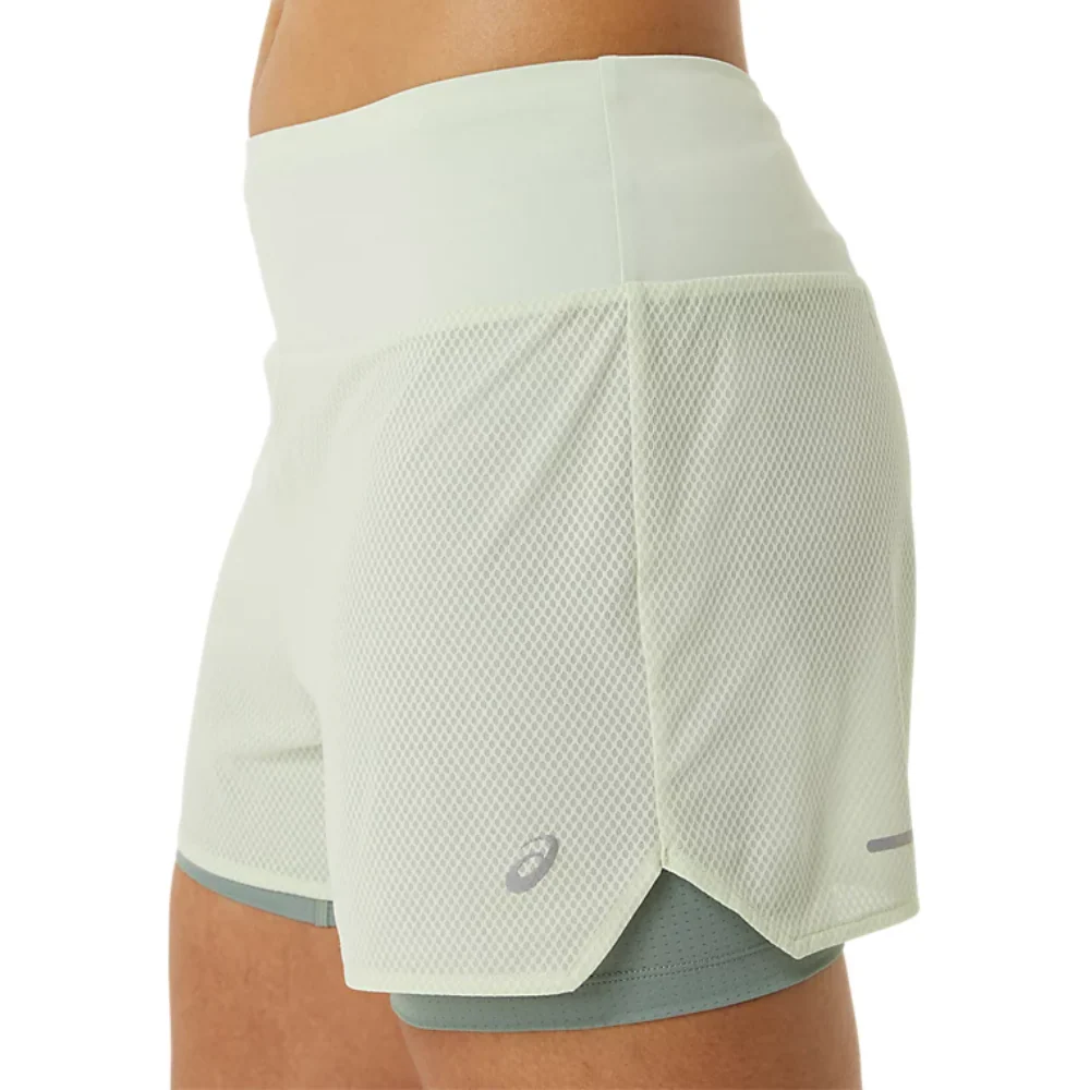 Women's Ventilate 2-IN-1 3.5 inch Short: Whisper Green | Slate Grey - Image 2
