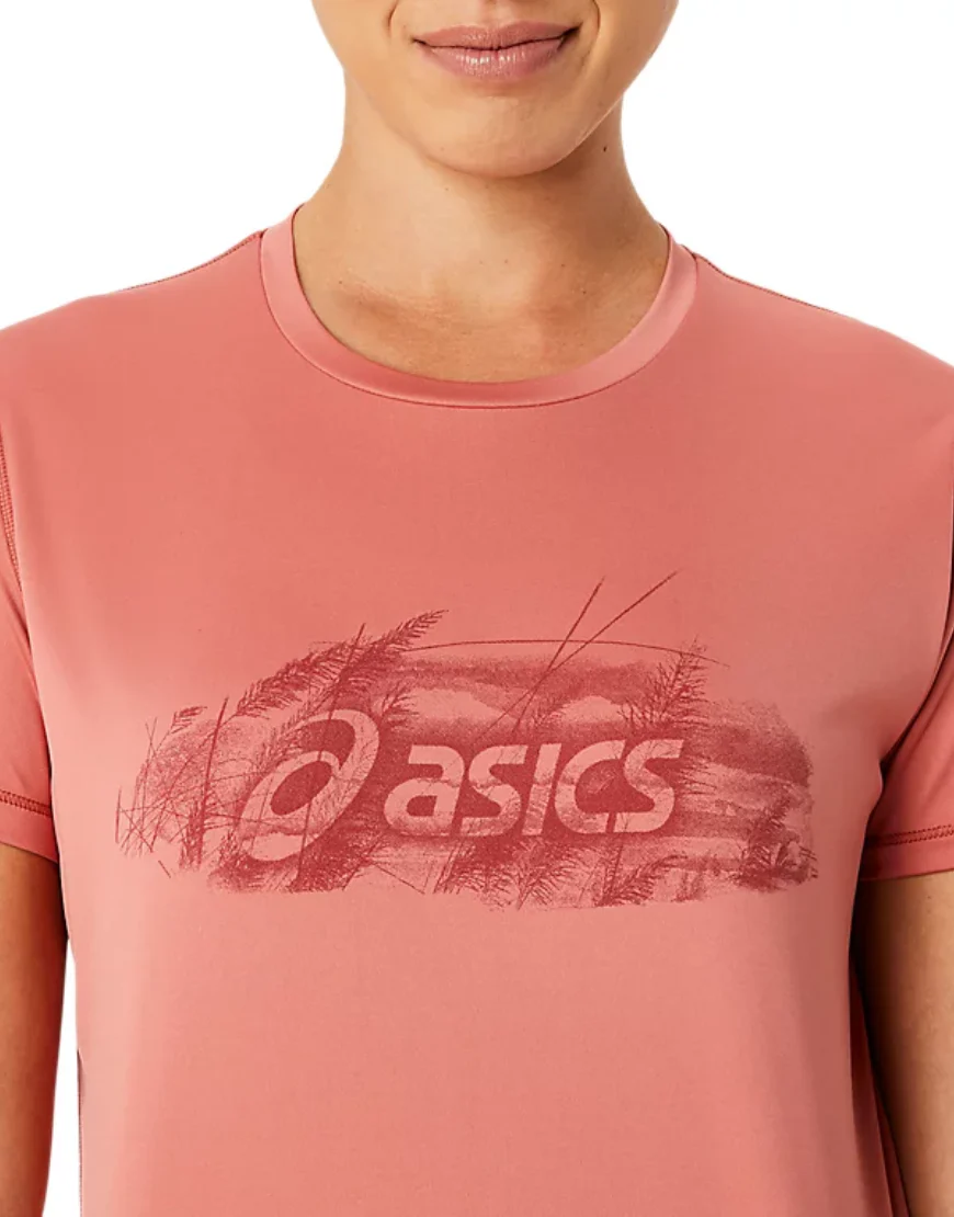Women's Nagino Graphic Run Short Sleeve Top (2 Colors) - Image 2