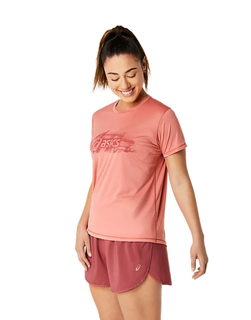 Women's Nagino Graphic Run Short Sleeve Top (2 Colors) - Image 3