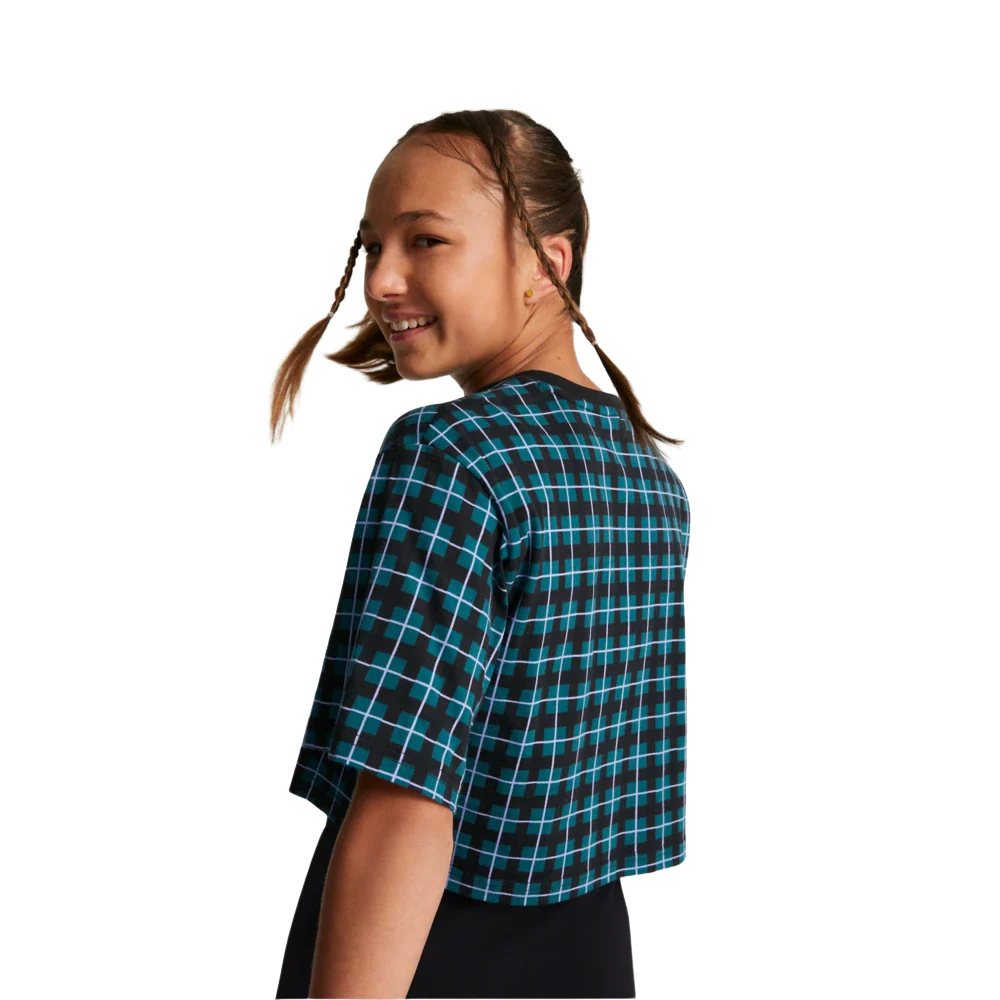 Kids' Classics 90s Prep AOP Tee: Black - Image 4