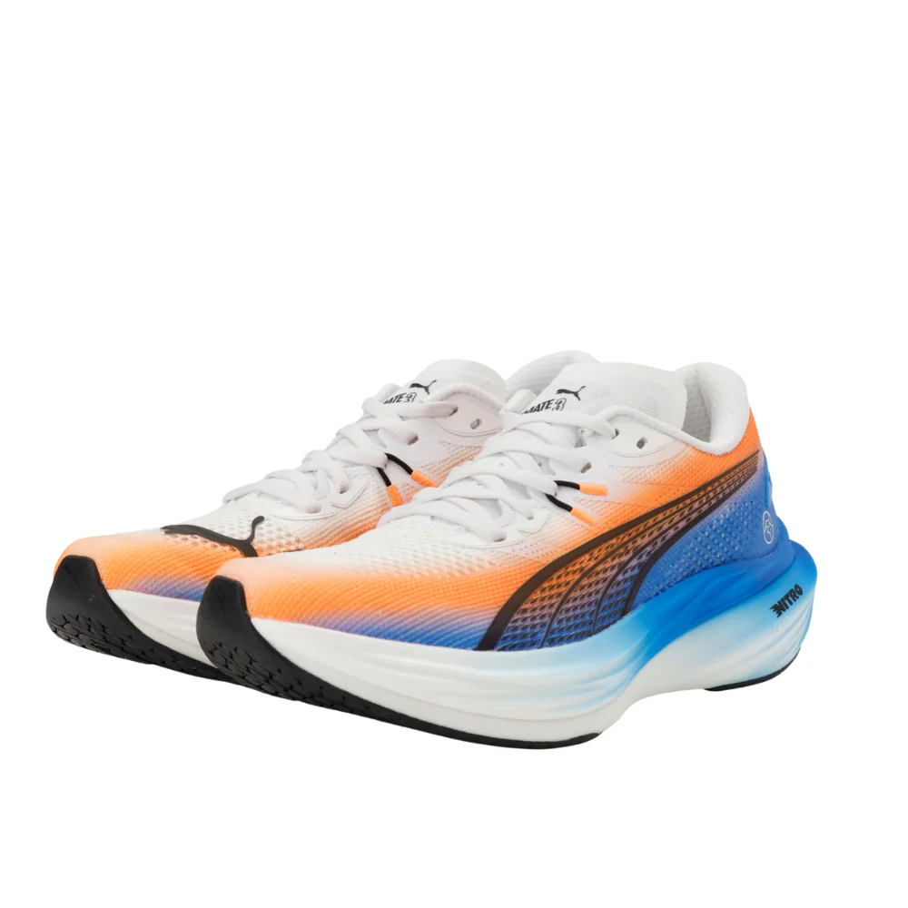 Deviate Nitro 3 Ekiden Men's :PUMA White | Heat Fire - Image 2