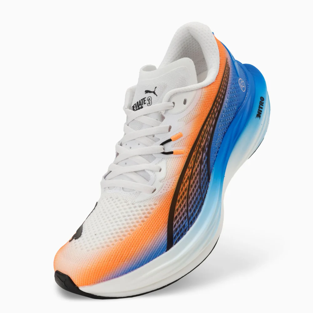 Deviate Nitro 3 Ekiden Men's :PUMA White | Heat Fire - Image 5