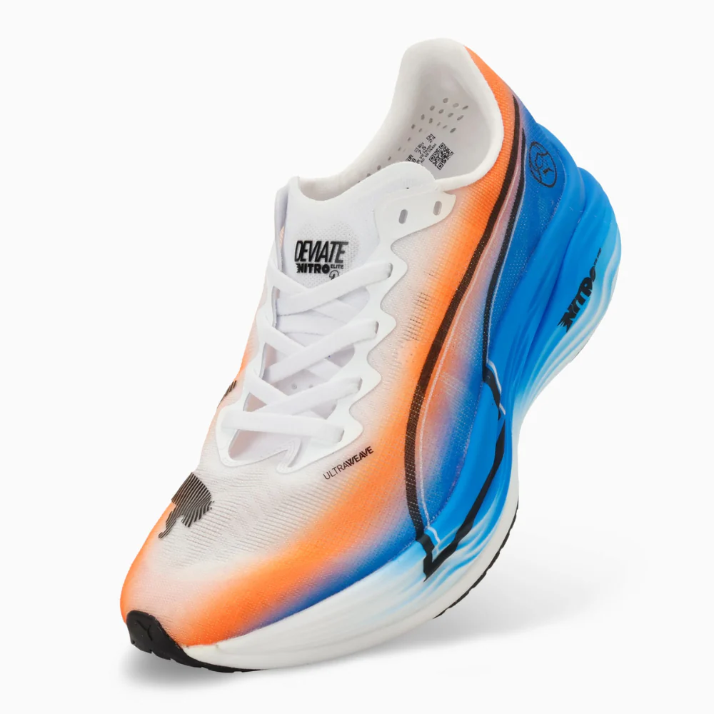 Deviate Nitro Elite 3 Ekiden Women's :PUMA White | Heat Fire - Image 5