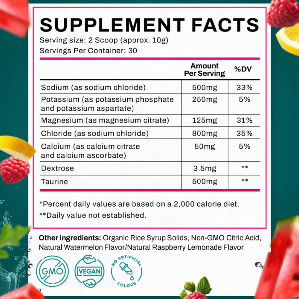 Electrolytes Hydration Drink Mix (2 Flavors) - Image 7