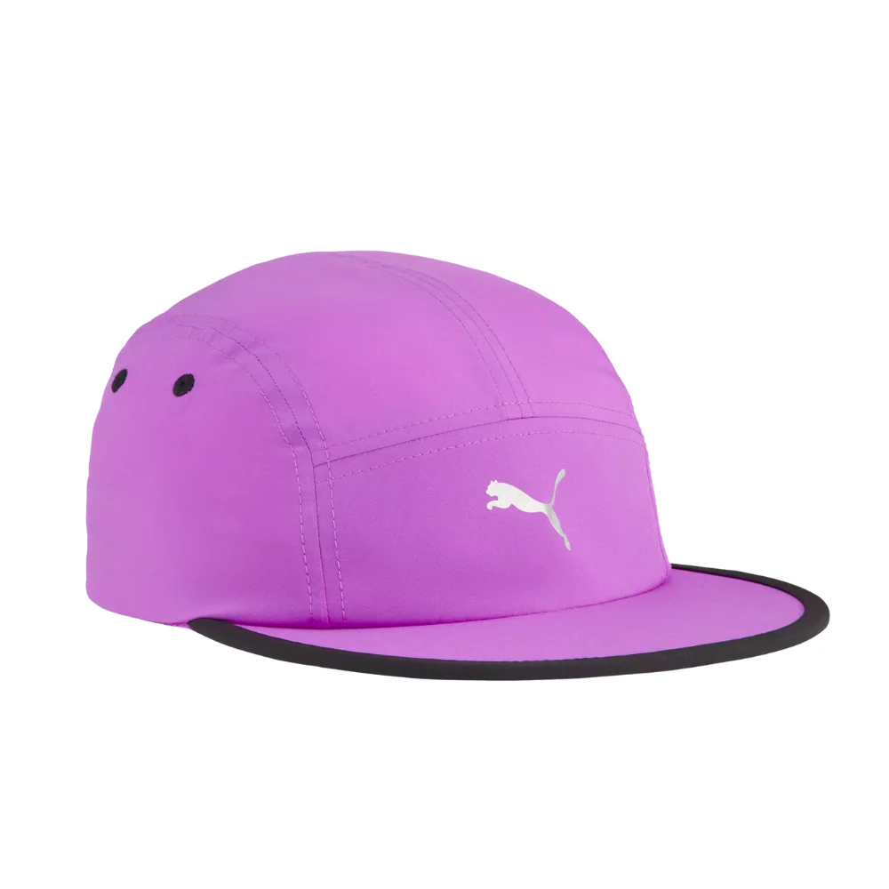 Unisex Essentials Running 5 Panel Cap :Wild Berry