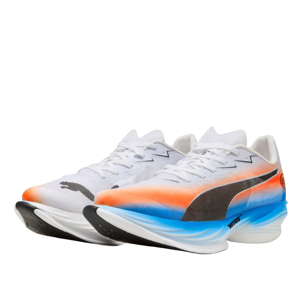 FAST-R Nitro Elite 3 Ekiden Men's :PUMA White | Heat Fire - Image 3
