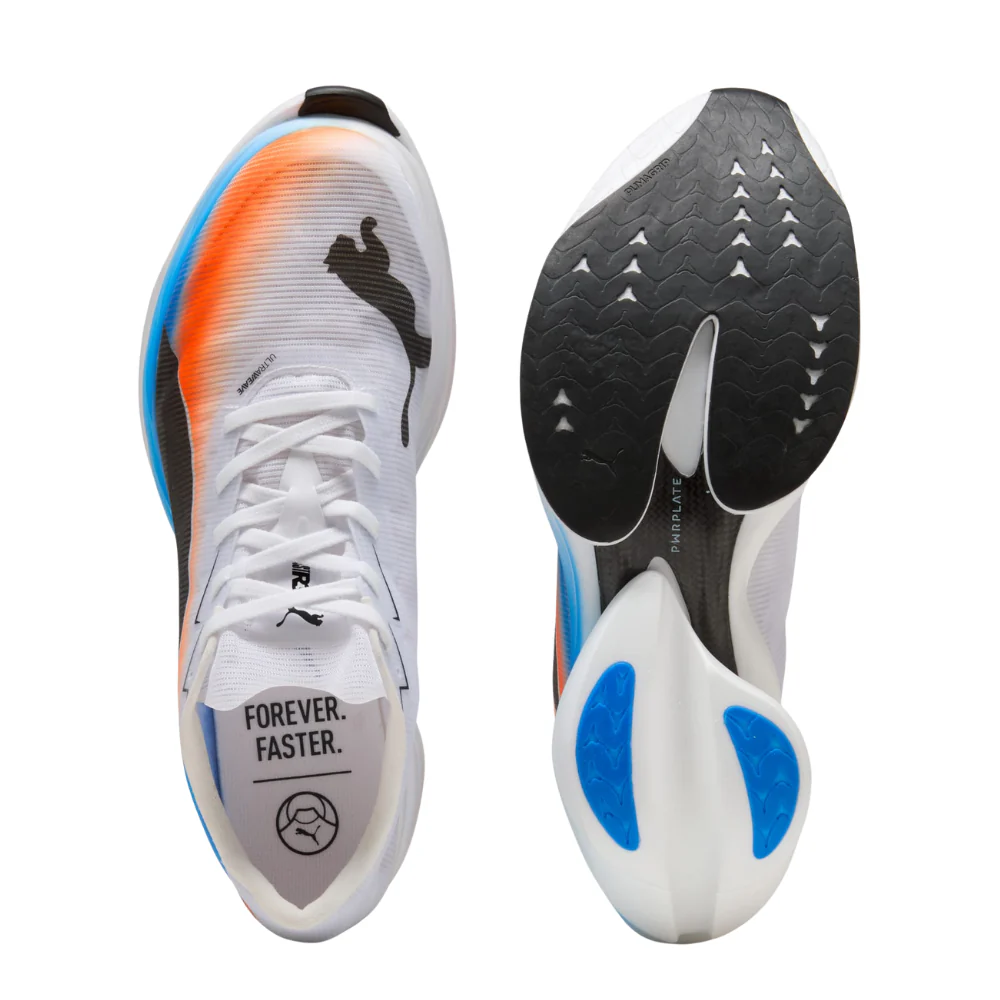FAST-R Nitro Elite 3 Ekiden Men's :PUMA White | Heat Fire - Image 4