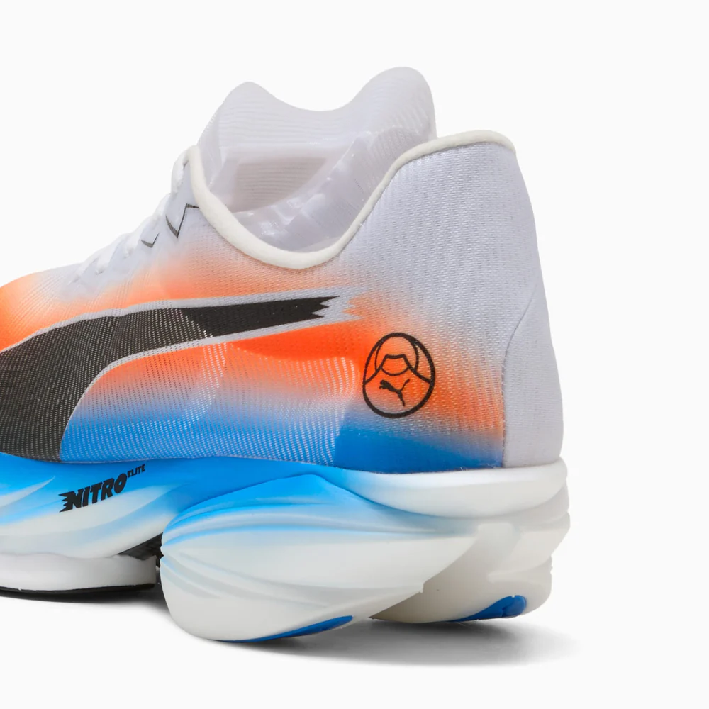 FAST-R Nitro Elite 3 Ekiden Men's :PUMA White | Heat Fire - Image 5