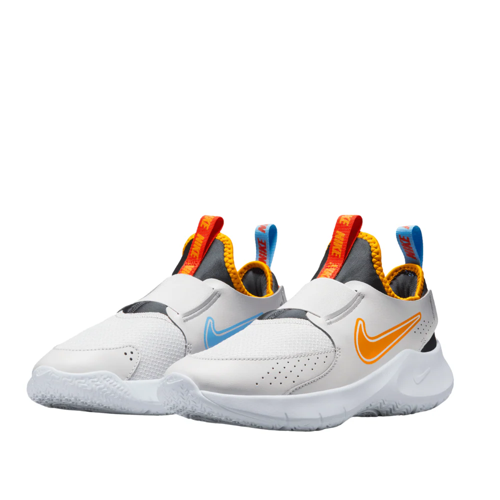 Flex Runner 3 (GS) Older Kids' :Vast Grey | Orange Peel - Image 2
