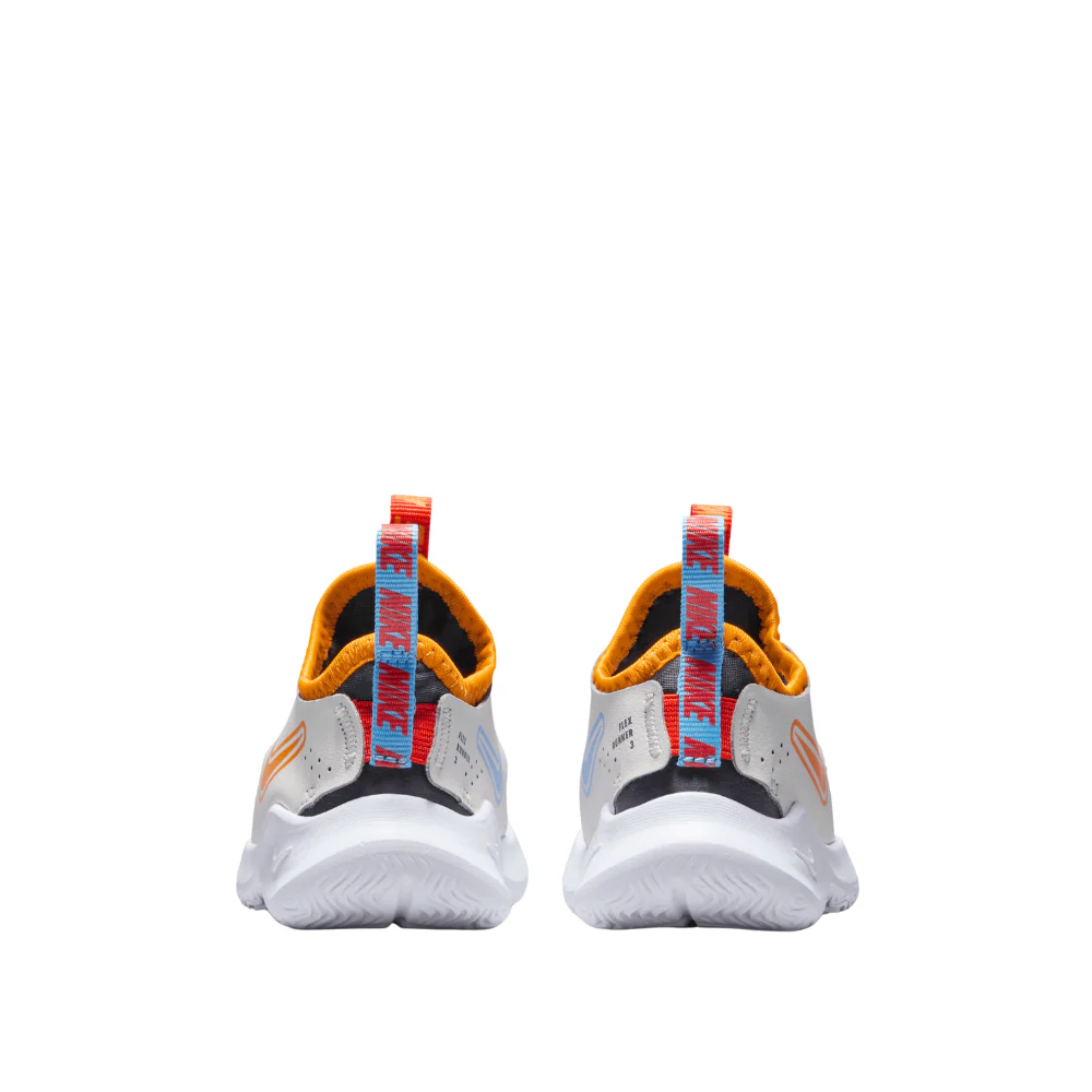 Flex Runner 3 Toddler :Vast Grey | Orange Peel - Image 4