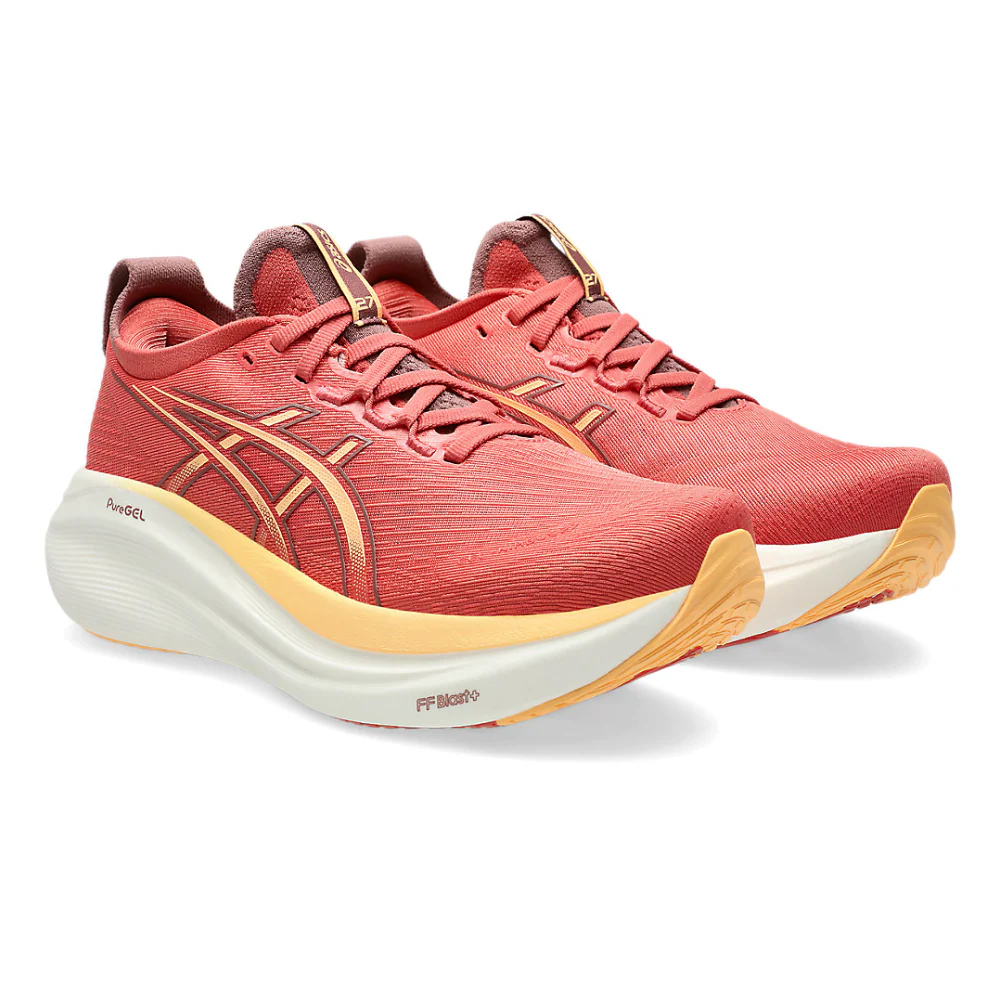 Gel-Nimbus 27 Women's :Dark Pink Clay | Orange Glow - Image 2