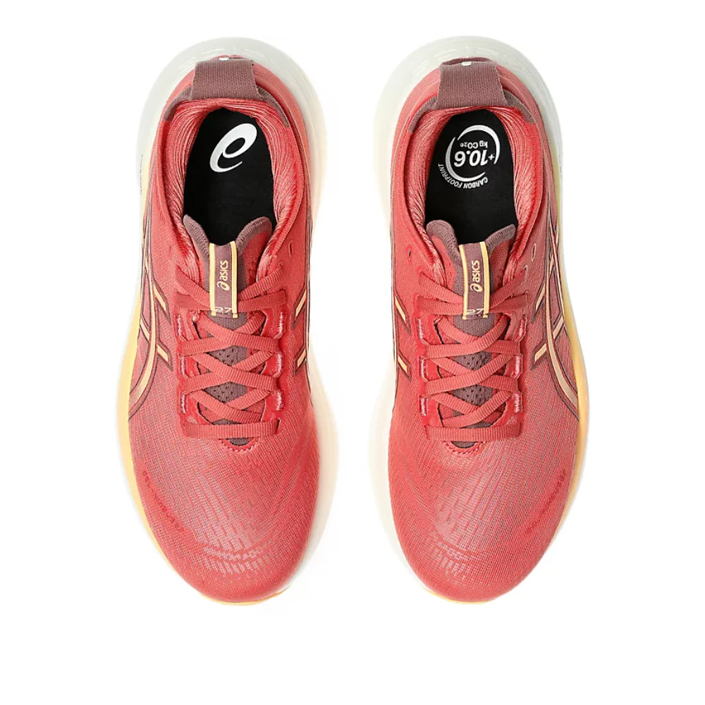 Gel-Nimbus 27 Women's :Dark Pink Clay | Orange Glow - Image 4