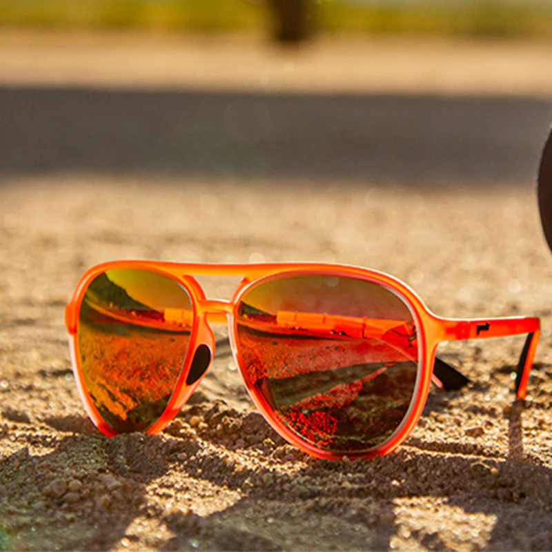Goodr Captain Blunt’s Red-Eye :MG Aviator Running Sunglasses - Image 2