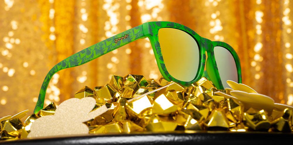 Goodr Clover Me in Gold :OG Running Sunglasses