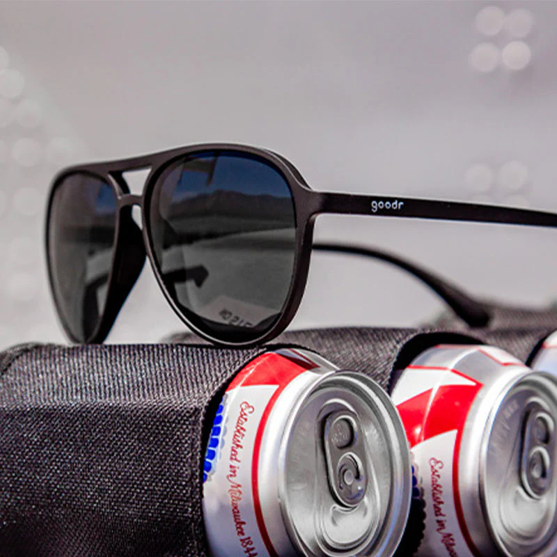 Goodr Operation Blackout :MG Aviator Running Sunglasses - Image 2