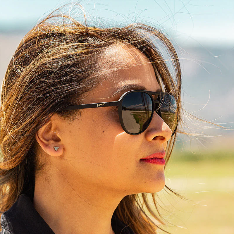 Goodr Operation Blackout :MG Aviator Running Sunglasses - Image 3