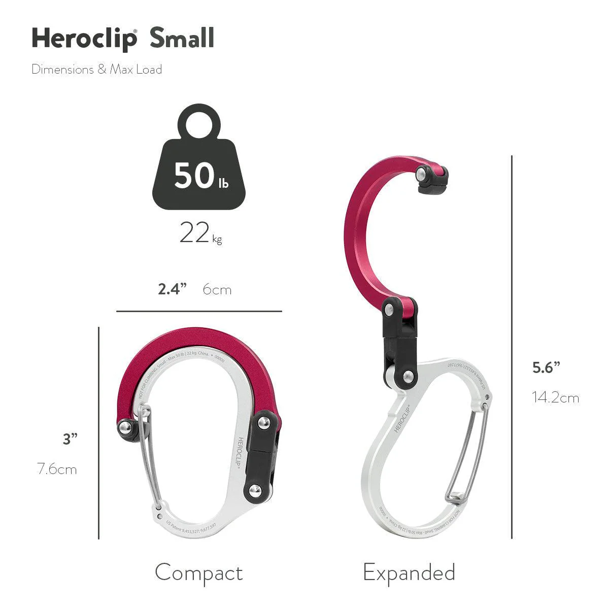 Heroclip Carabiner Small (6 Colours) - Image 2