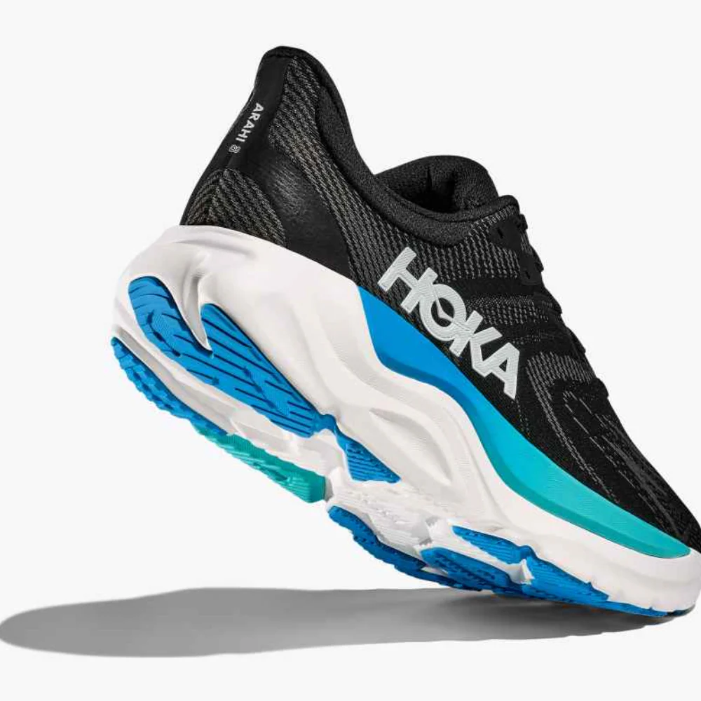 Arahi 8 (Wide) Men's :Black | Skyward Blue - Image 3