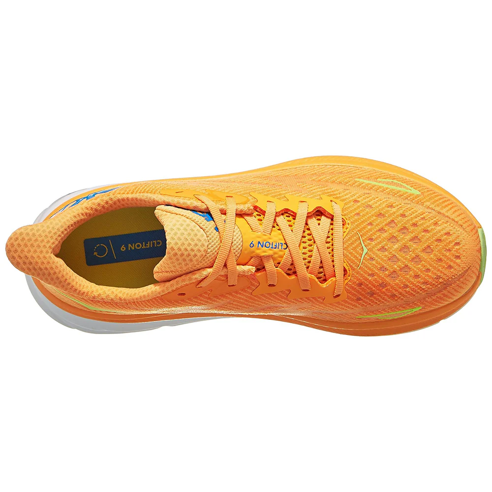 Clifton 9 Men's :Solar Flare I Lettuce - Image 3