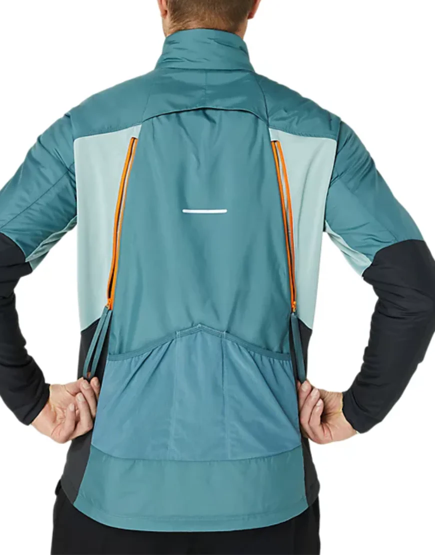 Men's Winter Run Jacket :Foggy Teal - Image 2