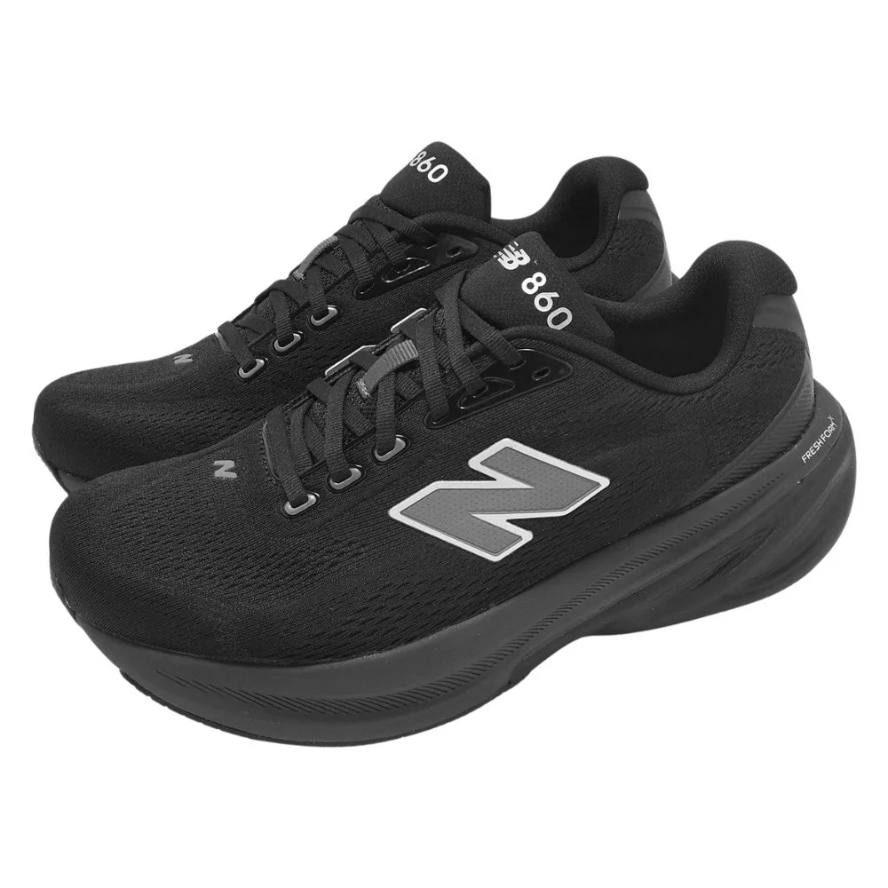 Fresh Foam X 860v15 (4E) Men's :Black | Grey - Image 2