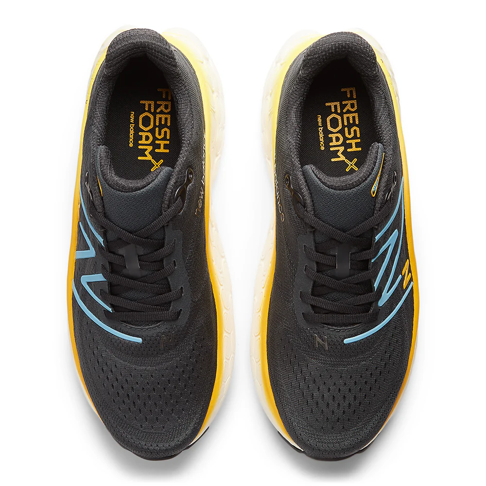 Fresh Foam X More v4 (D) Men's :Black | Coastal Blue - Image 3