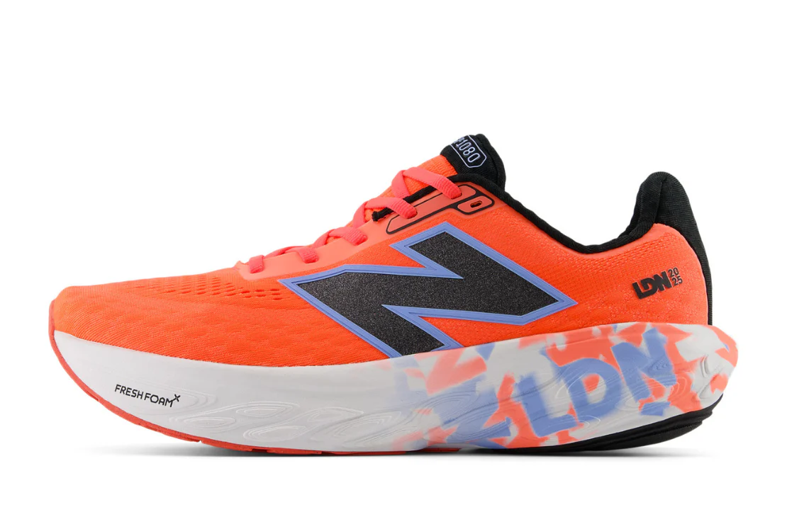 TCS London Marathon Fresh Foam X 1080 v14 (D) Men's :Urgent Red | White