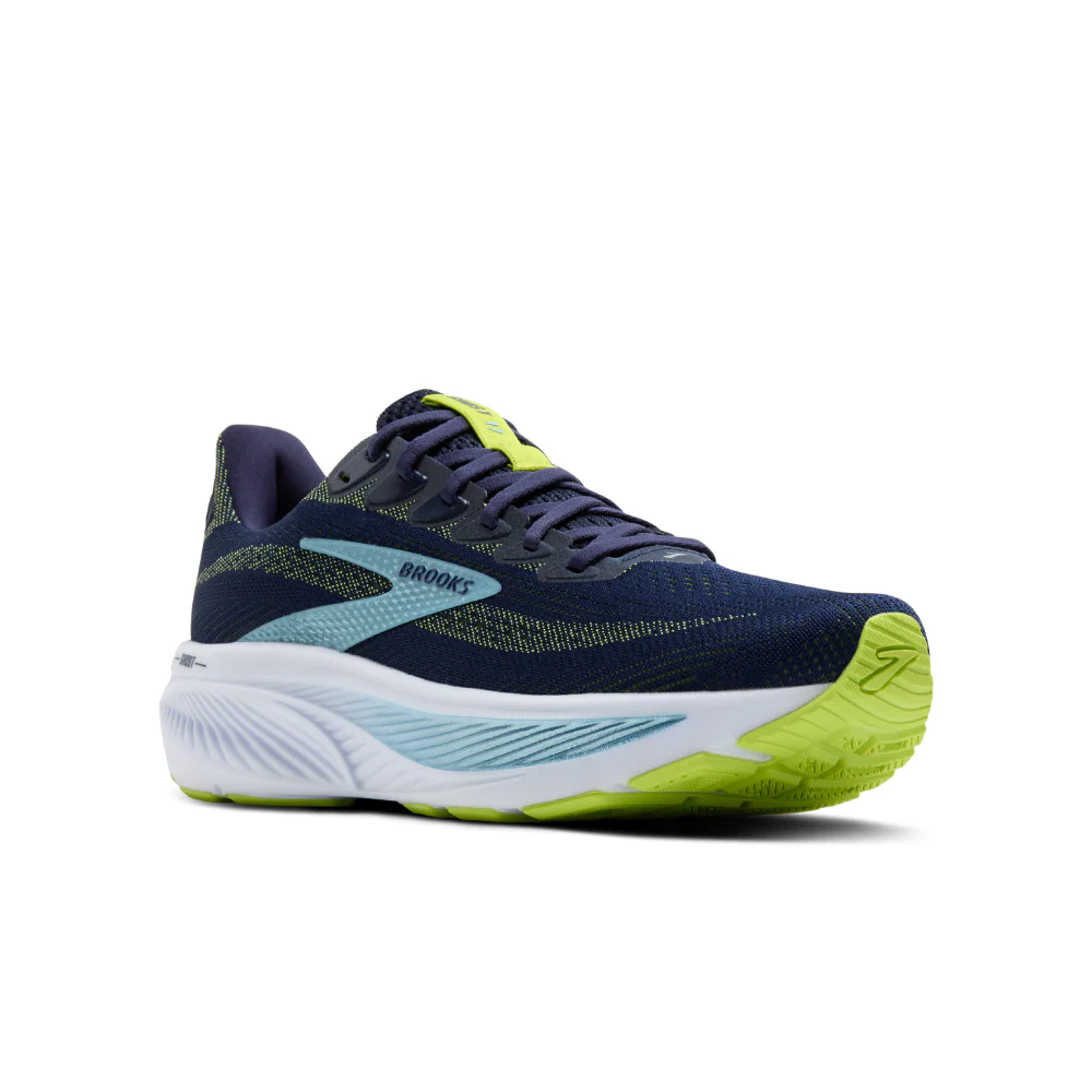 Ghost 17 Wide (2E) Men's :Peacoat | Lime - Image 2