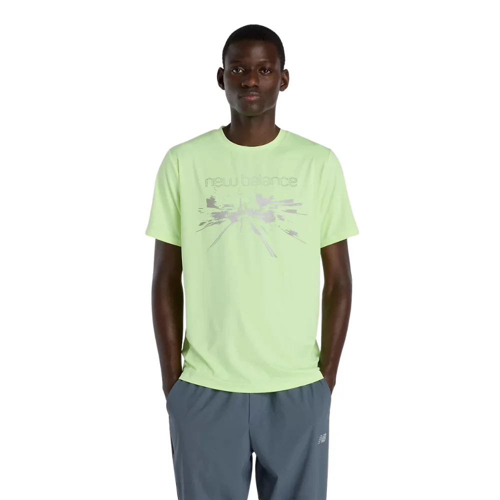 Men’s Reflective Poly T-Shirt :Afterglow