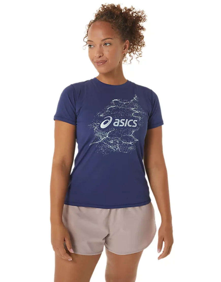 Women's Nagino Graphic Run Short Sleeve Top (2 Colours) - Image 3