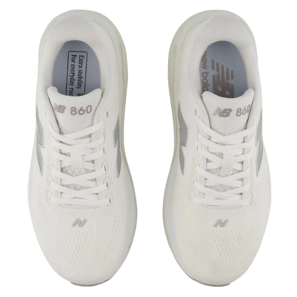 Fresh Foam X 860 v15 (D) Women's: White | Silver Metallic - Image 3