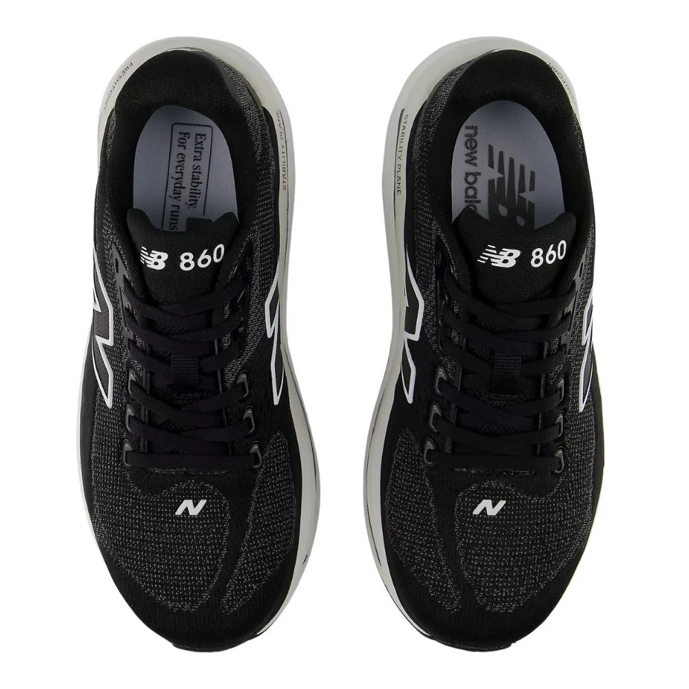 Fresh Foam X 860 v15 Wide (D) Women's: Black | White - Image 2