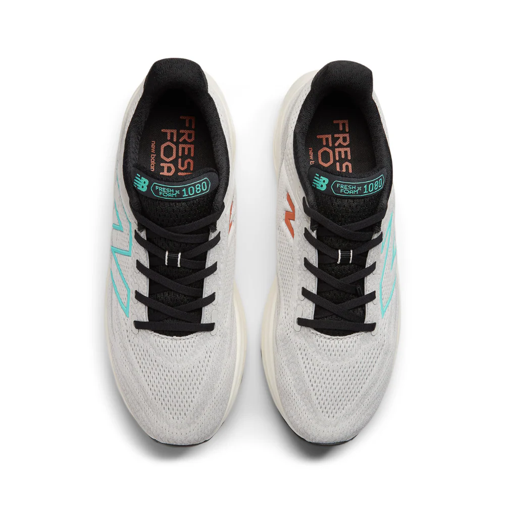 Fresh Foam X 1080v13 (D) Men's :Grey Matter | Cyber Jade - Image 3