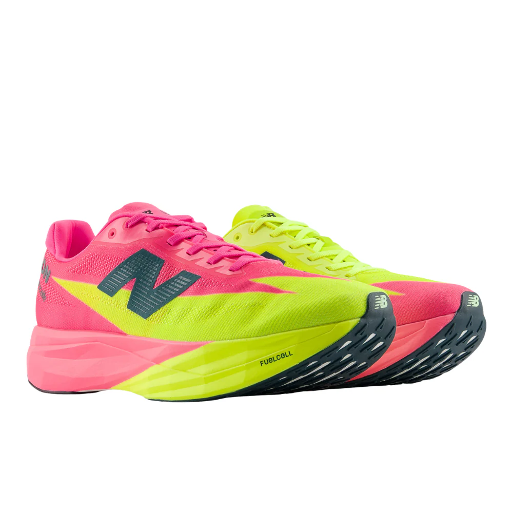 FuelCell SuperComp Elite v5 TCS London Marathon (D) Men's :Pink Heat | Alkaline Green - Image 2